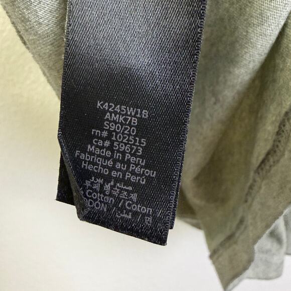 John Varvatos Polo Shirt Mens Small Cotton Short Sleeve Cement Casual Button - Picture 8 of 8